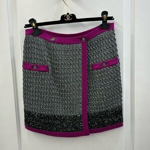 Chanel 2021 pailette mini skirt